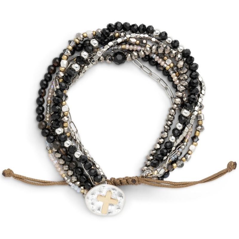 Beaded Prayer Bracelet - Black